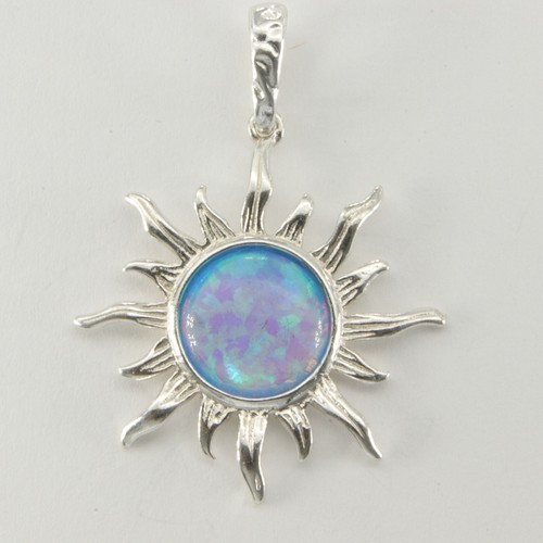 Blue star sun fire opal - blue,
